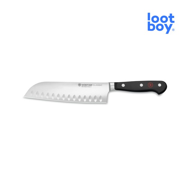 Wüsthof Classic Santoku mit Kullenschliff