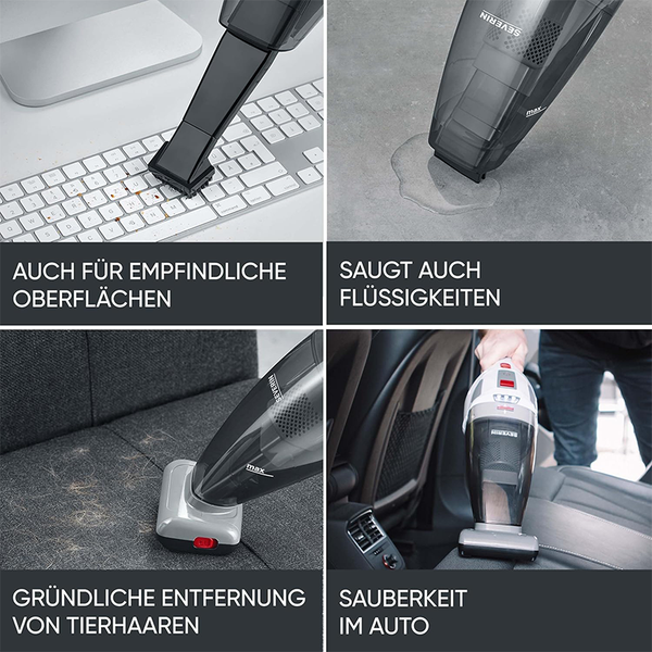SEVERIN 4-in-1 Akku-Handstaubsauger
